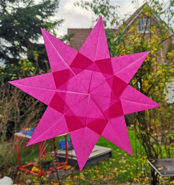 Origami Stern Aus Transparentpapier Bastelfrau