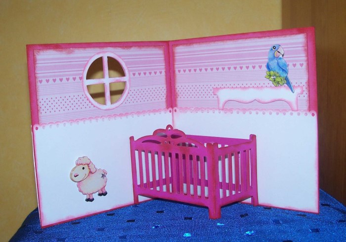 Babykarte Mit Babyzimmer Bastelfrau