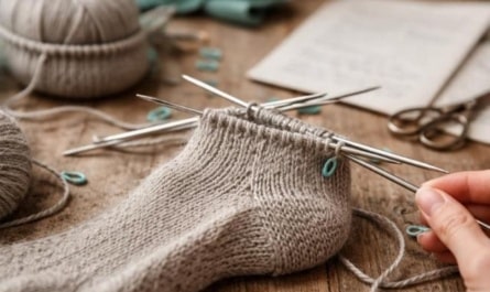 Fersenkäppchen beim Socken