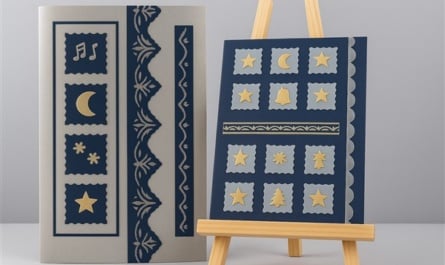 Weihnachtliche PunchArt-Karten gestalten