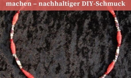 Ketten aus Papierperlen selber machen