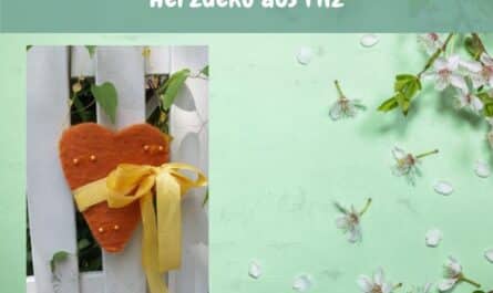 Herzdeko aus Filz
