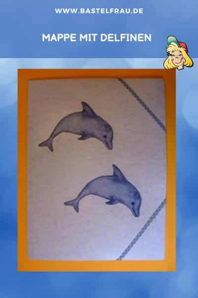 Mappe mit Delfinen