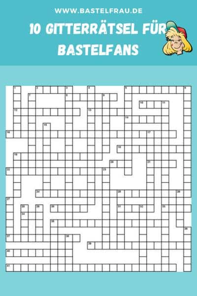 Gitterrätsel für Bastelfans