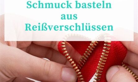 Schmuck basteln aus Reißverschlüssen