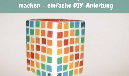 Mosaiksteine aus Gießpulver selber machen – einfache DIY-Anleitung