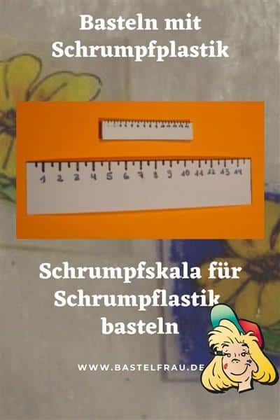 Schrumpfskala für Schrumpfplastik