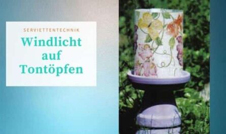 Windlicht auf Tontöpfen