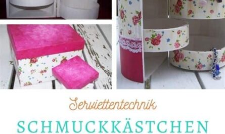 Schmuckkästchen in Serviettentechnik - titelbild