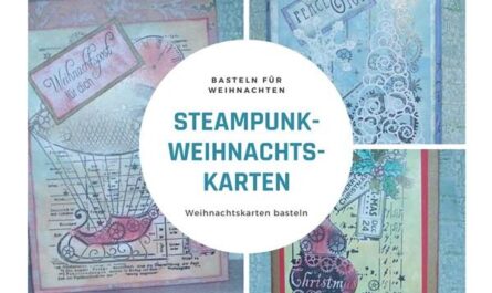 Steampunk-Weihnachtskarte basteln