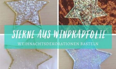 Sterne aus Windradfolie
