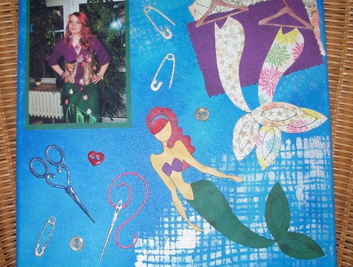 Scrapbooking auf Keilrahmen