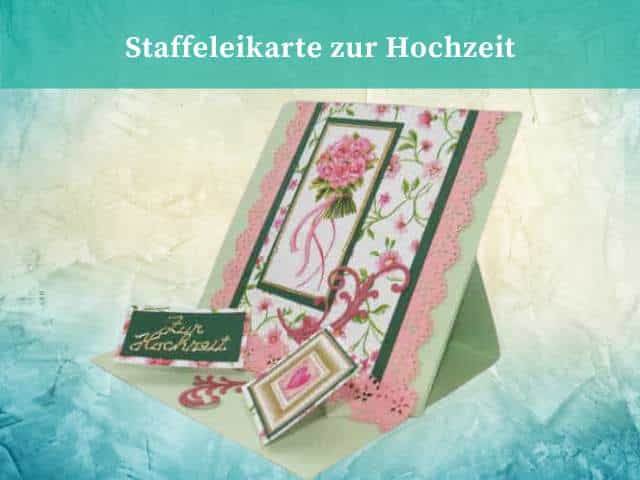 Staffeleikarte zur Hochzeit