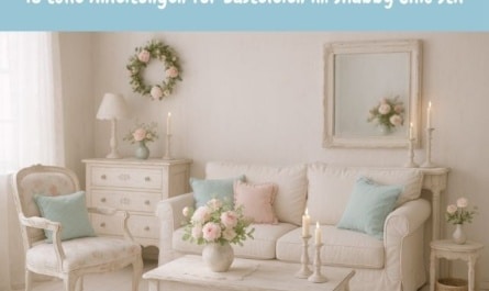15 tolle Anleitungen für Basteleien im Shabby Chic Stil