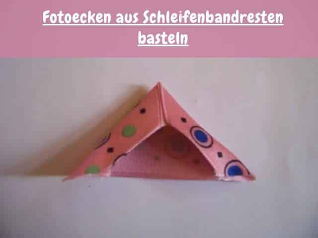 Fotoecken aus Schleifenband