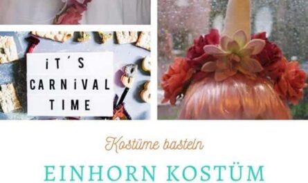 Einhorn Kostüm basteln