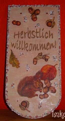 Herbstlich Willkommen (Biberschwanz)