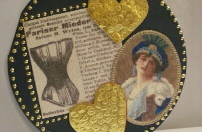 Runde Vintagekarte