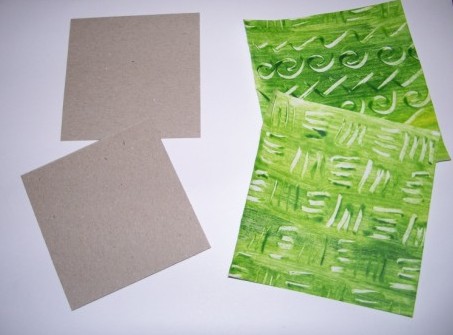 Deckel aus Kleisterpapier für Leporello