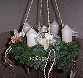 Adventskranz zum Aufhängen