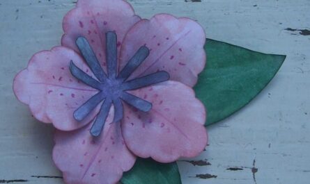 Blumen basteln aus Papier - Azalee