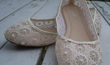 Spitzenballerinas mit Halbperlen pimpen