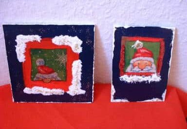 Nikolauskarte / Nikolausbild auf Pressplatte  basteln