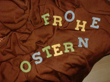 Holzbuchstaben - Frohe Ostern -