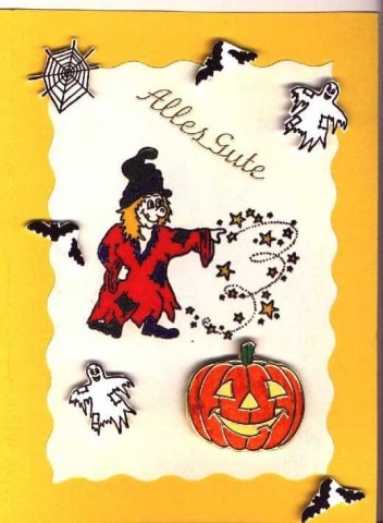 Halloweenkarte basteln