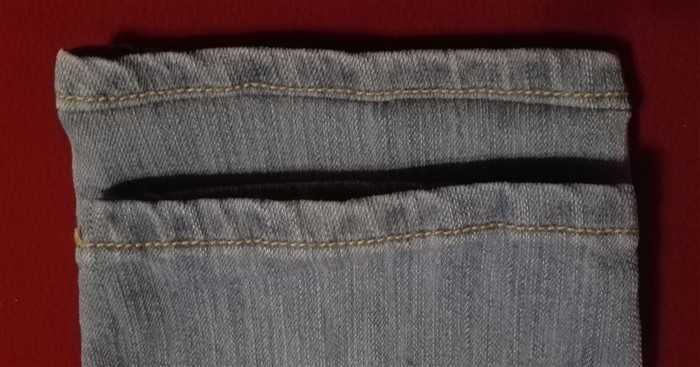 Original-Saum beim Jeans kürzen erhalten