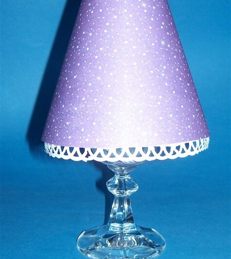 Weinglas-Lampe