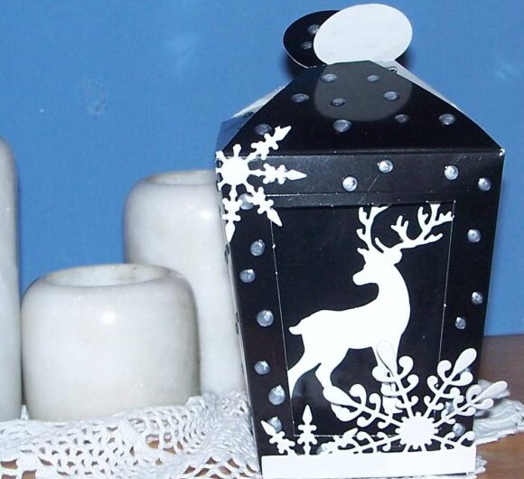 Winterliche Laternenbox