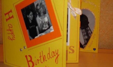 Scrapbook Leporello als Geburtstagskarte