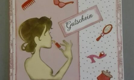 Gutscheinkarte für einen Besuch im Beautysalon