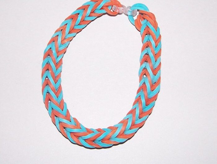 Rubberbands – Armbänder im Fischgrätmuster ohne Rahmen
