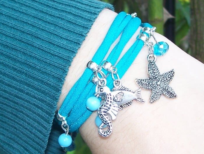 Armbänder aus Lycra-Bändern – ohne Verschluss