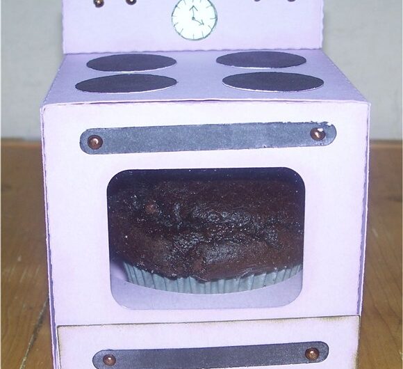 Geschenkverpackung „Backofen“ für Muffins