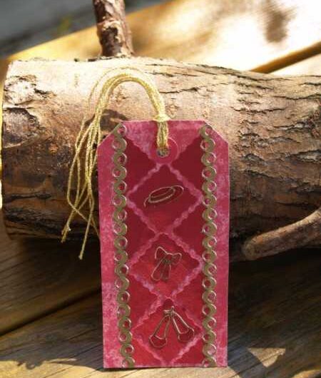 Lesezeichen mit Stickern