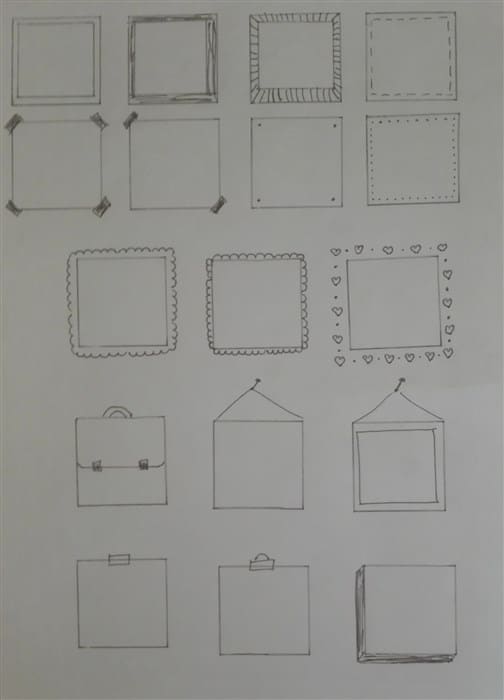Zeichnen lernen – Ein Quadrat – 17 Möglichkeiten