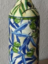 Ölflasche "Grüne Oliven"