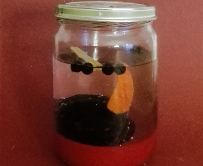 Ein Glas Nichts und ein geschmolzener Schneemann