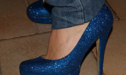 Glitzerschuhe DIY