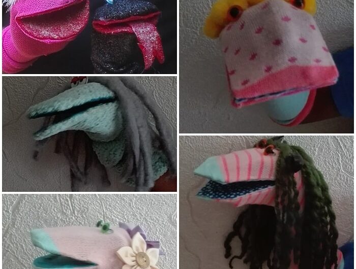 Einfache Sockenpuppe basteln