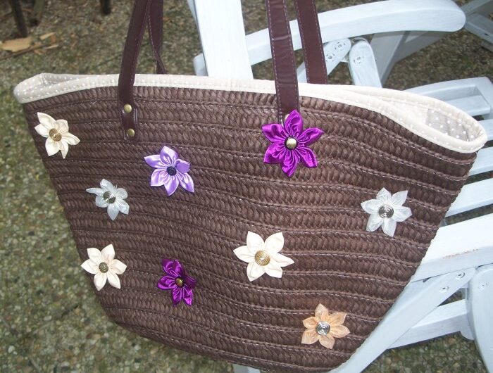 Tasche trifft Kanzashi
