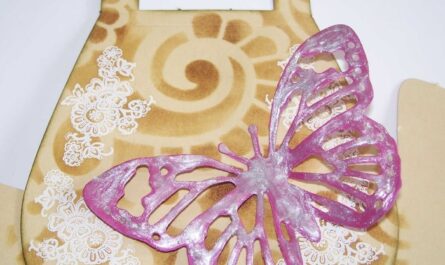 Geschenktasche mit Schmetterling selber machen