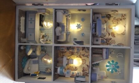 Mehrstöckiges Wohnhaus aus einer Teebeutelbox