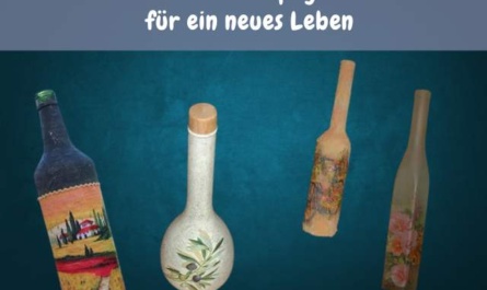 Alte Flaschen kreativ upcyceln