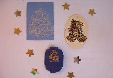 Bärige Geschenkanhänger und Weihnachtskarten
