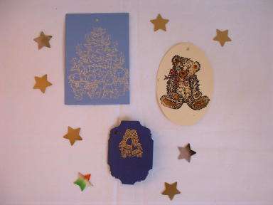 Bärige Geschenkanhänger und Weihnachtskarten