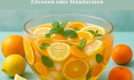 Fruchtige Zitrusbowle mit – Orangen, Zitronen oder Mandarinen